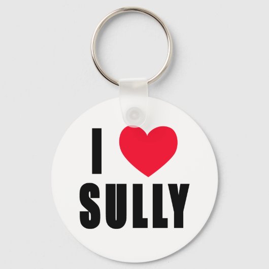 Ik hou van Sully I HEART Sully Sleutelhanger (Voorkant)