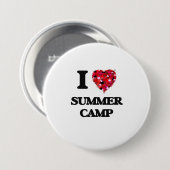 Ik hou van Summer Camp Ronde Button 7,6 Cm (Voorkant /achterkant)