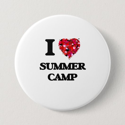 Ik hou van Summer Camp Ronde Button 7,6 Cm (Voorkant)