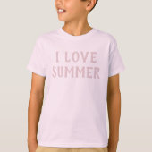 Ik hou van Summer Typography Happy Vacation Shirt (Voorkant)