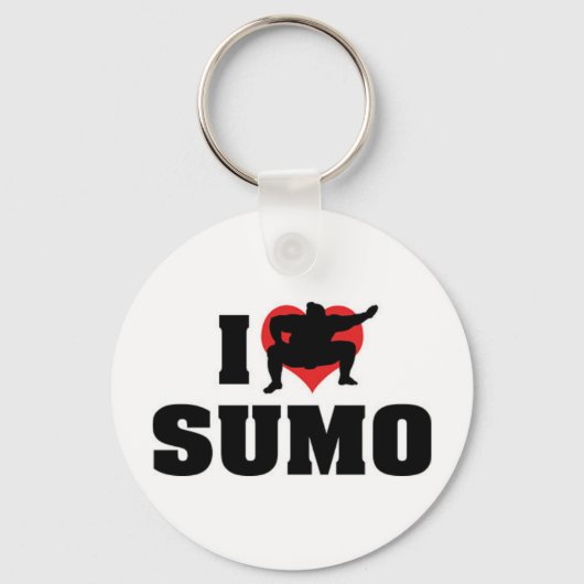 Ik hou van Sumo-sleutelhanger Sleutelhanger (Voorkant)