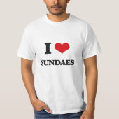 Ik hou van Sundaes T-shirt (Voorkant)
