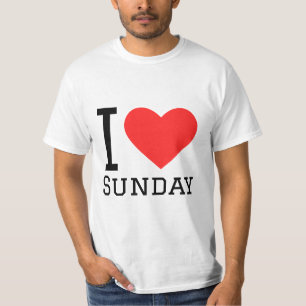 Ik hou van Sunday Square Sticker T-shirt