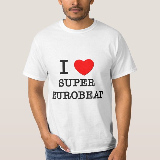 Ik hou van Super Eurobeat T-shirt (Voorkant)