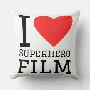 Ik hou van superheldenfilm kussen