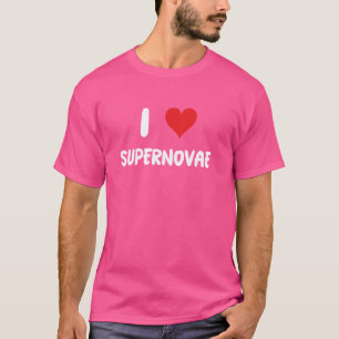 Ik hou van supernova's - Space Stars Galaxy Astron T-shirt