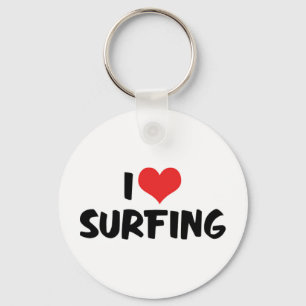 Ik Hou Van Surfen Sleutelhanger