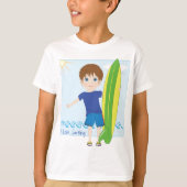 Ik hou van surfen t-shirt (Voorkant)