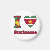 Ik hou van Suriname Magneet (Voorkant)