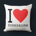Ik hou van surrealisme kussen<br><div class="desc">Ik hou van surrealisme ,  voor kunstliefhebbers</div>