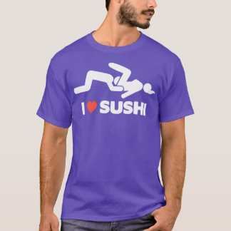 Ik hou van Sushi Adult Dirty Funny Bachelor Party T-shirt