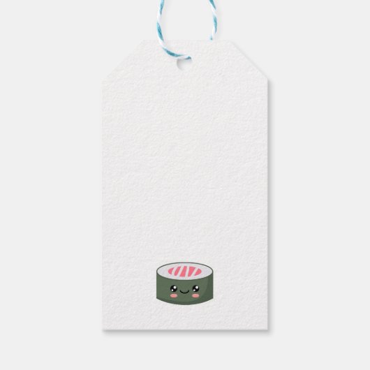 Ik hou van Sushi Cadeaulabel (Achterkant)