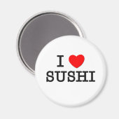 Ik hou van SUSHI ( eten ) Magneet (Voorkant / Achterkant)