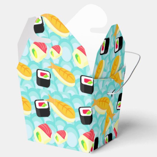 Ik hou van Sushi Favor Box Bedankdoosjes (Geopend)
