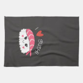 Ik hou van sushi Japanse zeevruchten Theedoek (Horizontaal)