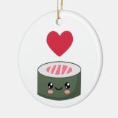 Ik hou van Sushi Keramisch Ornament (Links)