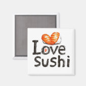 Ik hou van sushi magneet (Voorkant / Achterkant)
