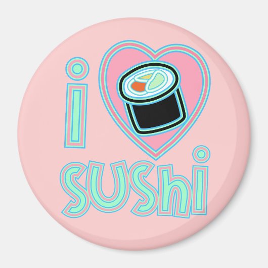 Ik hou van Sushi Magneet (Voorkant)