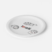 Ik hou van Sushi Paper Bord (Gekanteld)