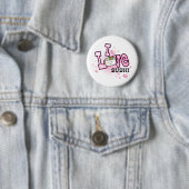 Ik hou van sushi ronde button 5,7 cm (In situ)