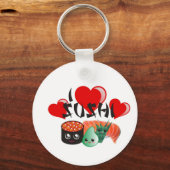 Ik hou van sushi sleutelhanger (Voorkant)