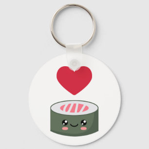 Ik hou van Sushi Sleutelhanger