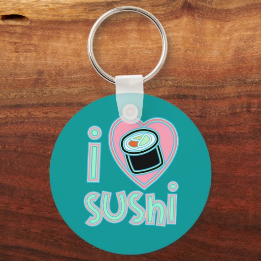 Ik hou van Sushi Sleutelhanger (Voorkant)