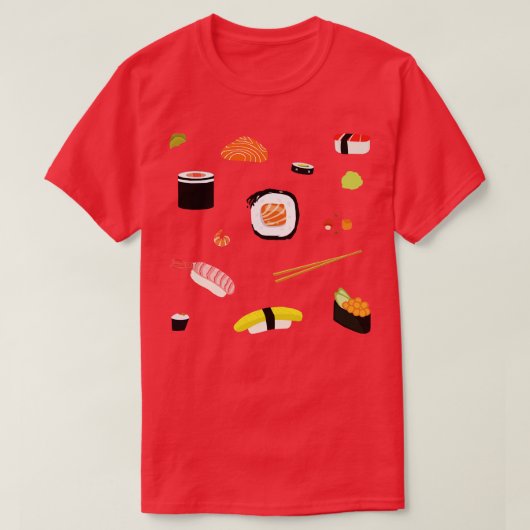Ik hou van sushi t-shirt (Design voorkant)