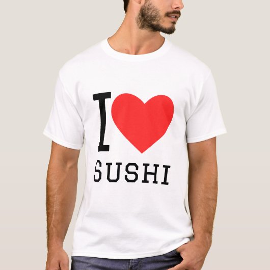 Ik hou van sushi t-shirt (Voorkant)