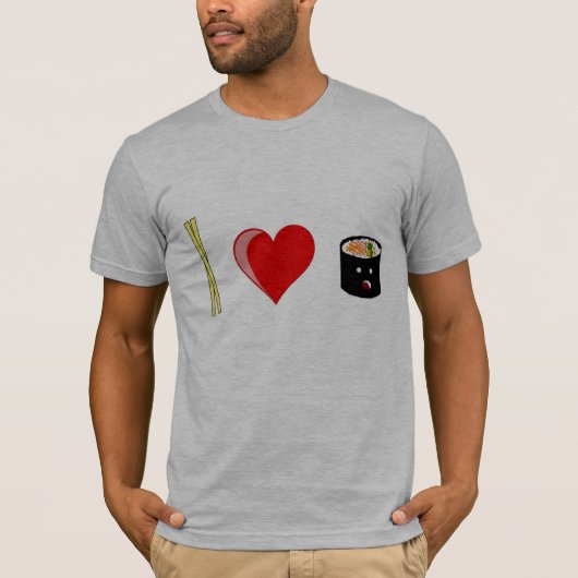 Ik hou van sushi t-shirt (Voorkant)