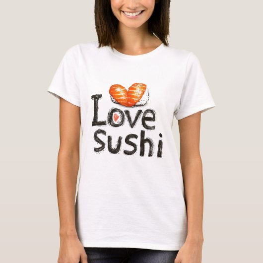 Ik hou van Sushi T-shirt (Voorkant)