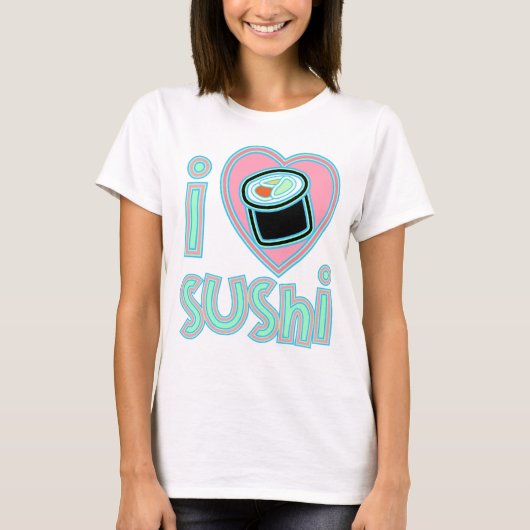 Ik hou van Sushi T-shirt (Voorkant)
