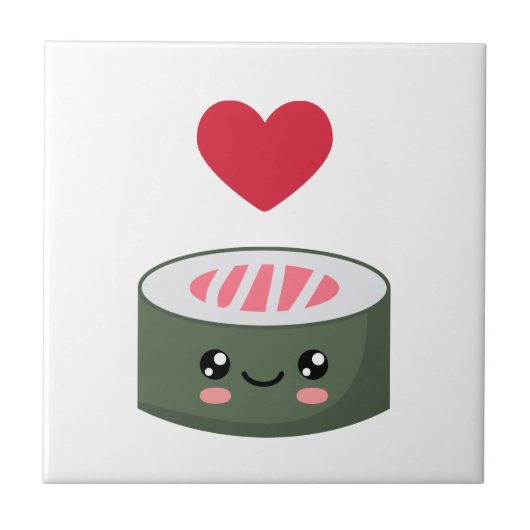 Ik hou van Sushi Tegeltje (Voorkant)