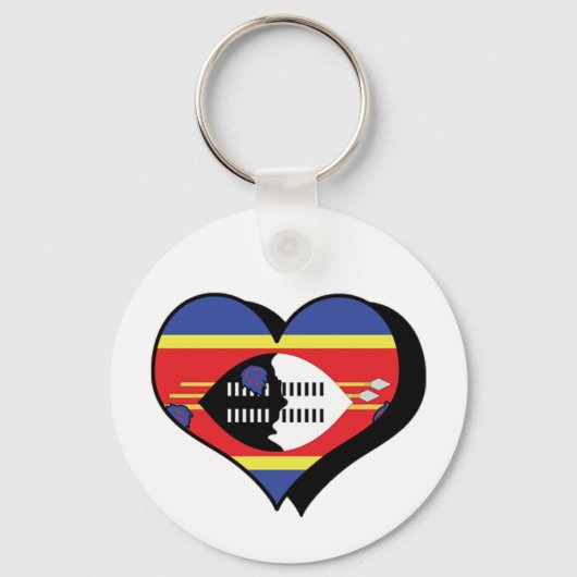 Ik hou van Swaziland Sleutelhanger (Voorkant)