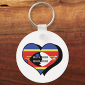 Ik hou van Swaziland Sleutelhanger (Voorkant)
