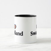Ik hou van Swazilandse vlag Mok (Midden)