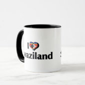 Ik hou van Swazilandse vlag Mok (Voorkant links)
