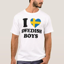 Ik hou van Swedish Boys Fun Sweden Flag Heart Desi