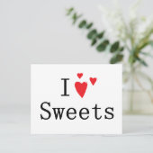 Ik hou van Sweets Briefkaart (Staand voorkant)