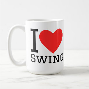 Ik hou van swing koffiemok