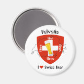 Ik hou van Swiss Beer Magnet (Voorkant / Achterkant)