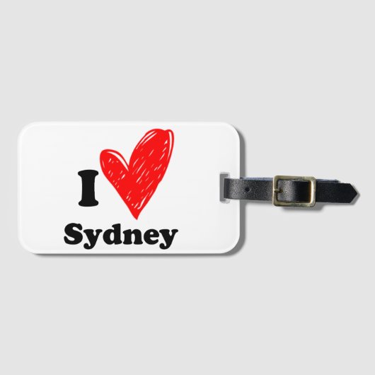 Ik hou van Sydney Bagagelabel (Voorkant (horizontaal))