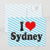 Ik hou van Sydney Briefkaart (Voorkant / Achterkant)