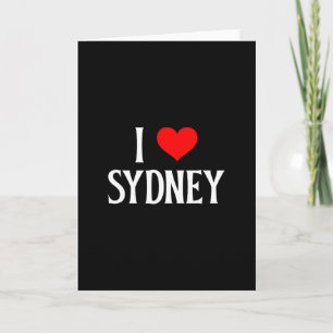 Ik hou van Sydney Ik Hart Sydney Australië Oz Reis Kaart