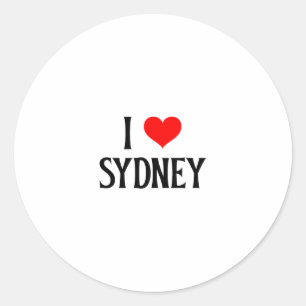 Ik hou van Sydney Ik Hart Sydney Australië Oz Reis Ronde Sticker