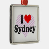 Ik hou van Sydney Metalen Ornament (Rechts)