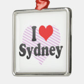 Ik hou van Sydney Metalen Ornament (Links)