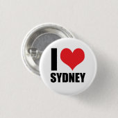 Ik hou van Sydney Ronde Button 3,2 Cm (Voorkant /achterkant)