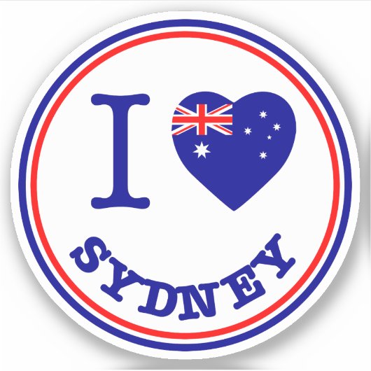 Ik hou van Sydney Sticker (Voorkant)