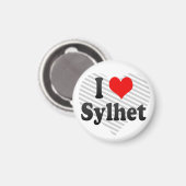 Ik hou van Sylhet, Bangladesh Magneet (Voorkant / Achterkant)